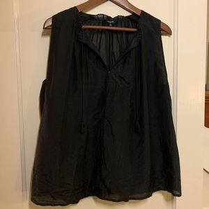 Madewell Black Sleeveless Blouse